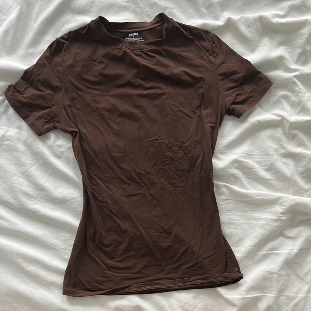 Skims Chocolate Brown Tshirt